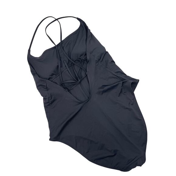 Everlane Swimsuit‎ The String Renew Nylon One Piece Women Size 2XL Black - Picture 6 of 7